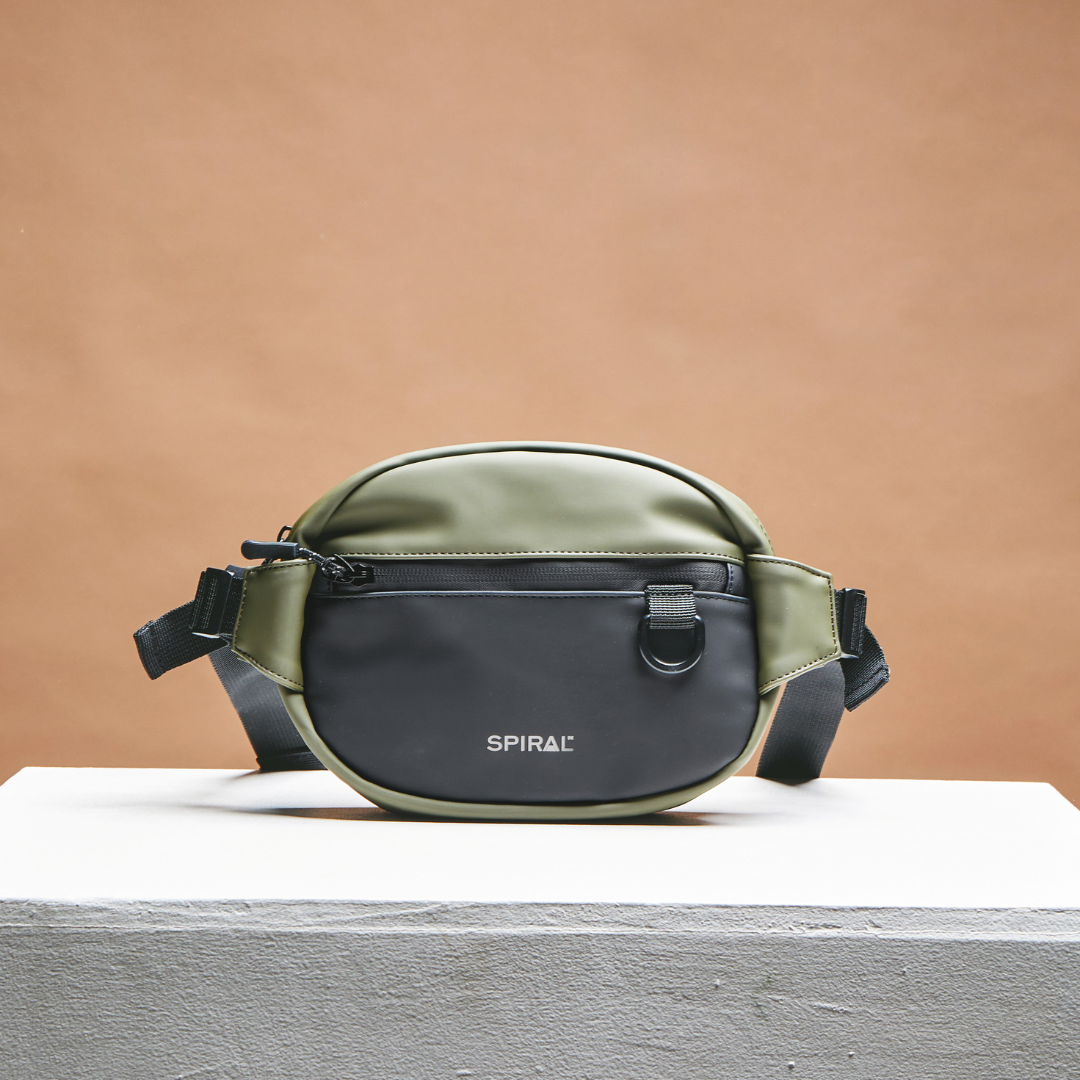 Olive-Black Explorer Crossbody Bag