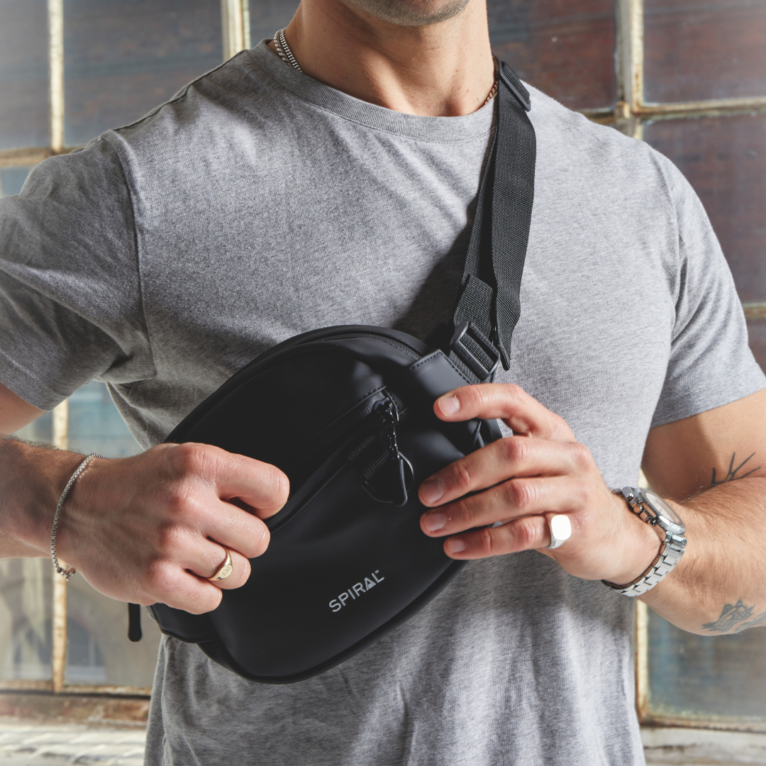 Black Explorer Crossbody Bag